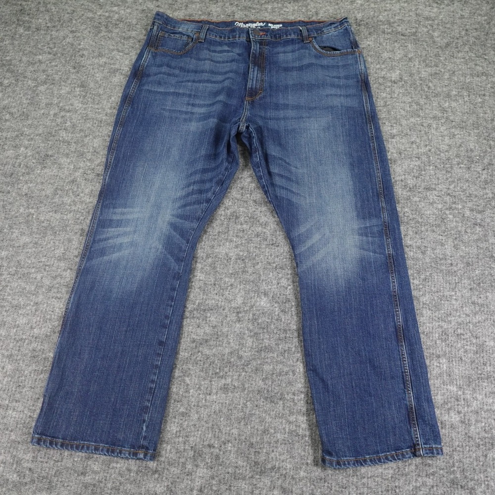 Wrangler Retro Jeans Mens 42x31 Blue Denim Relaxed‎ Bootcut Western Cowboy